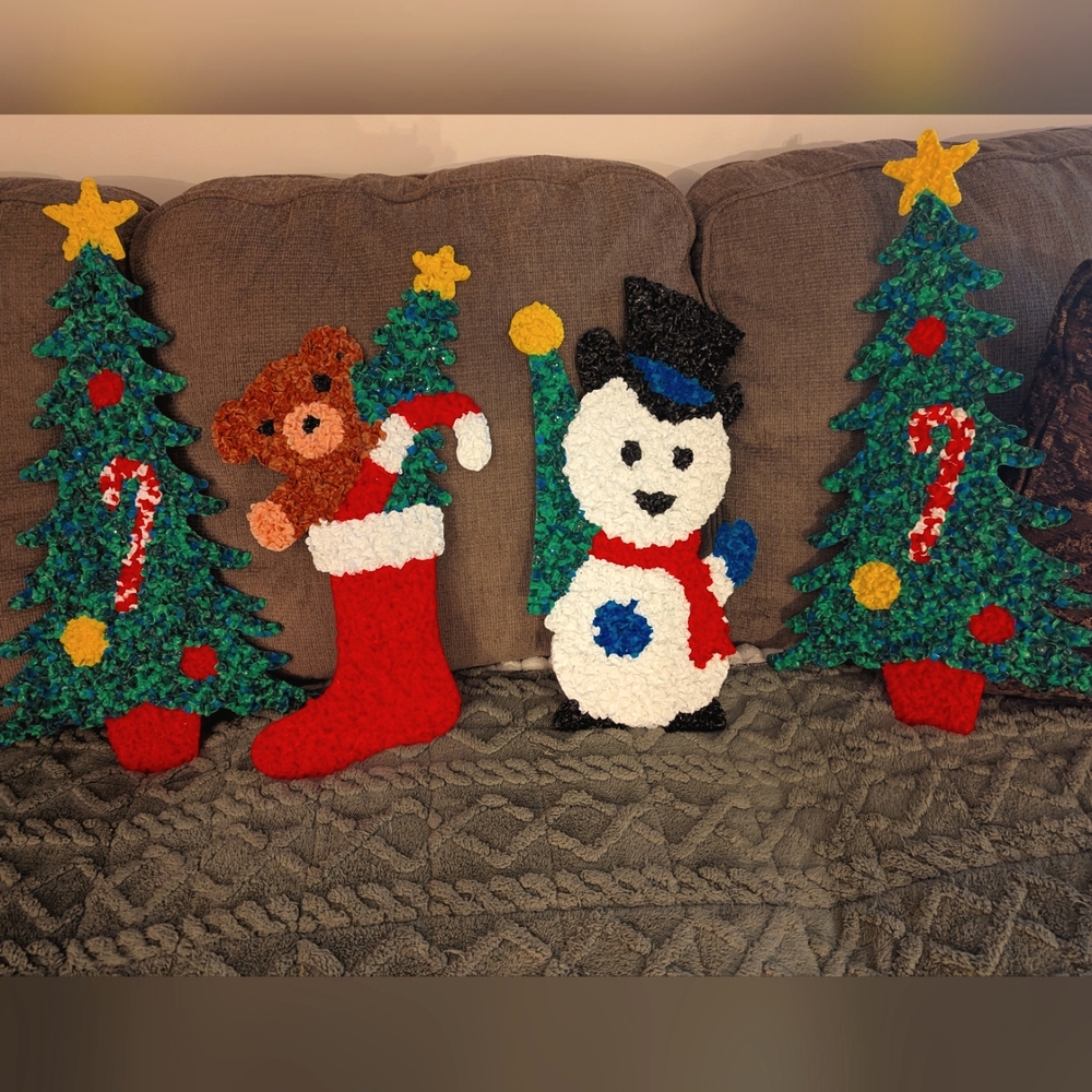 Vintage plastic decorations